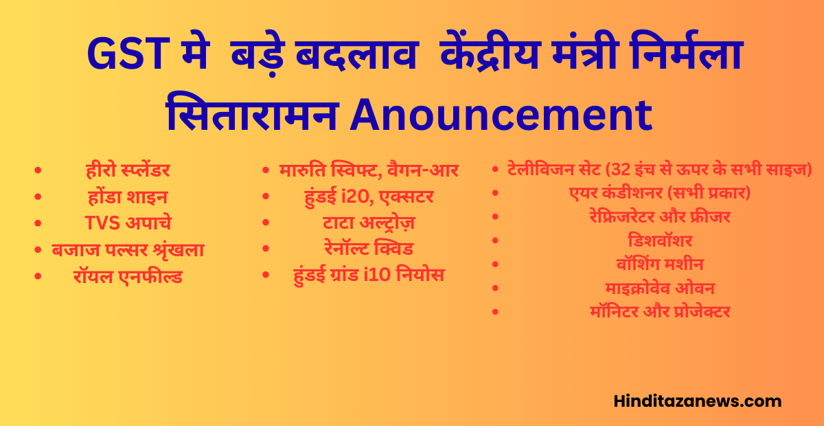 GST New Accouncement